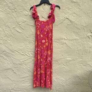 Maxi Dress house of Harlow 1960 Sz XS print resortwear boho bohemian